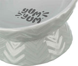 Bol de nourriture surélevée de trixie bol d'eau en céramique gris
