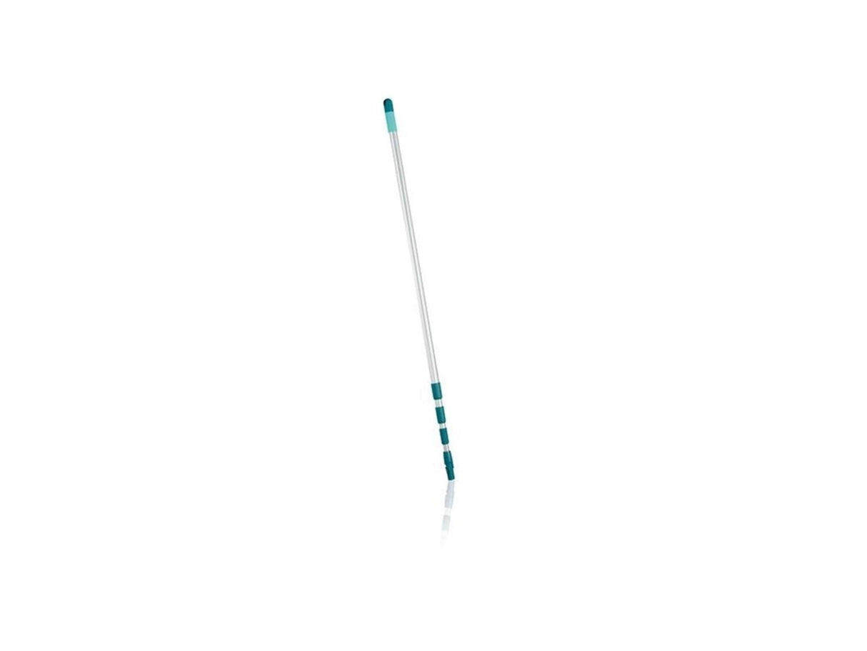 Manche télescopique Leifheit aluminium 130 - 400 cm - incl. tête antidérapante - rotative à 360° - œillet de suspension - système de clic