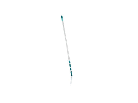 Manche télescopique Leifheit aluminium 130 - 400 cm - incl. tête antidérapante - rotative à 360° - œillet de suspension - système de clic