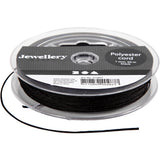 Société créative https: www.ccobby.nl polyester-cord-thickness-1-mm-black-50-m-1-roll