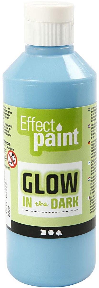Creotime https : www.ccobby.nl glow-in-the-dark-fluorescent-light blue-250-ml-1-bottle