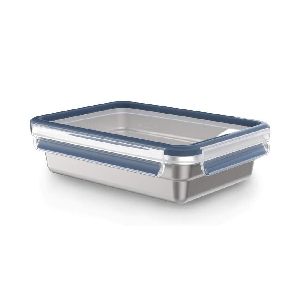 Tefal récipient pour aliments frais inox master seal rectangle 1,2 l