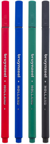 Set de feutres fins Bruynzeel 4 couleurs