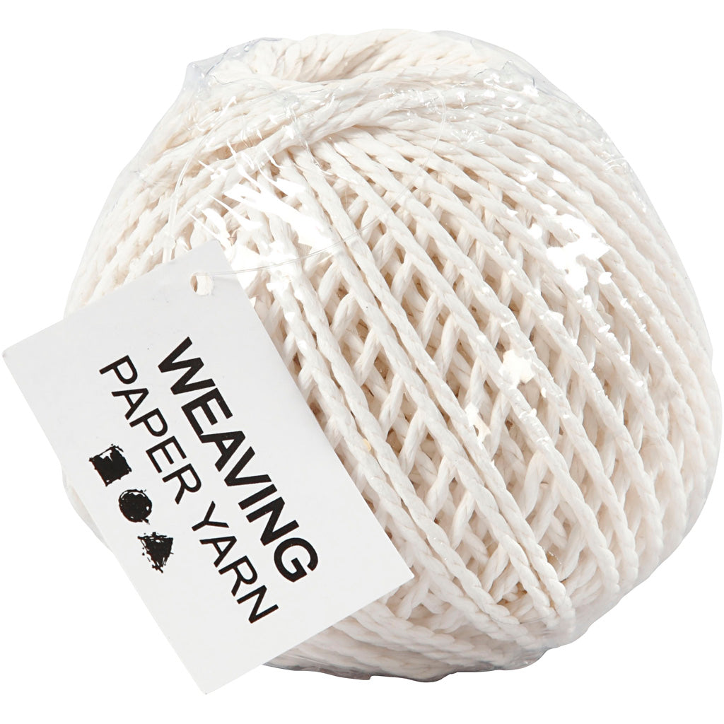 Creativ Company Paper Yarn blanc, 40m
