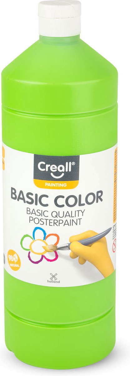 Peinture scolaire Creall vert clair, 1 litre