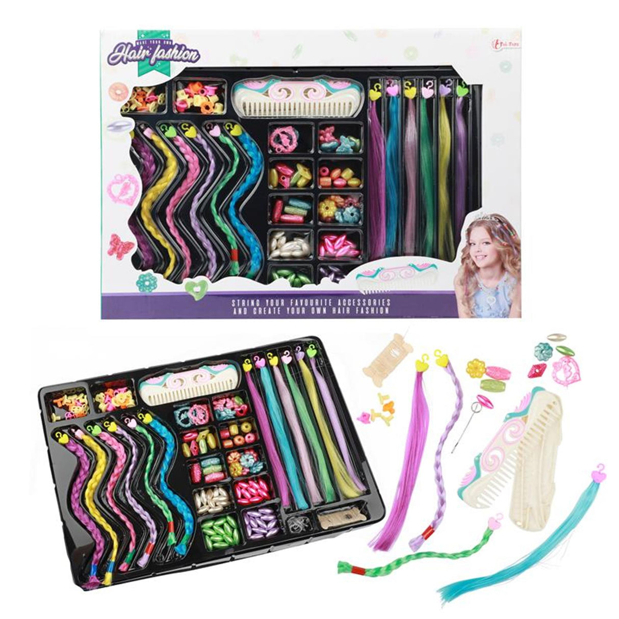 Toi-toys décore vos cheveux avec des perles et des mèches