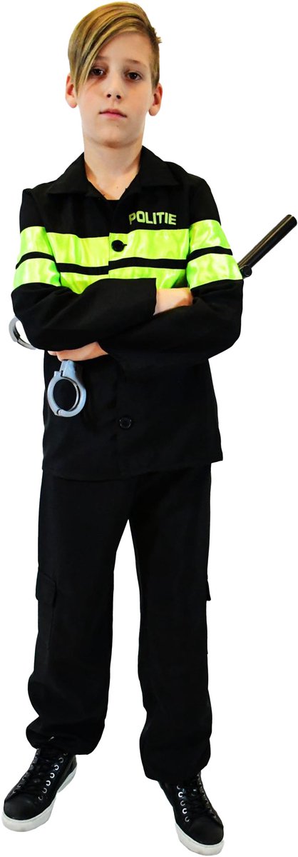 Rubies Rubie's costume policier garçons noir vert fluo taille 128