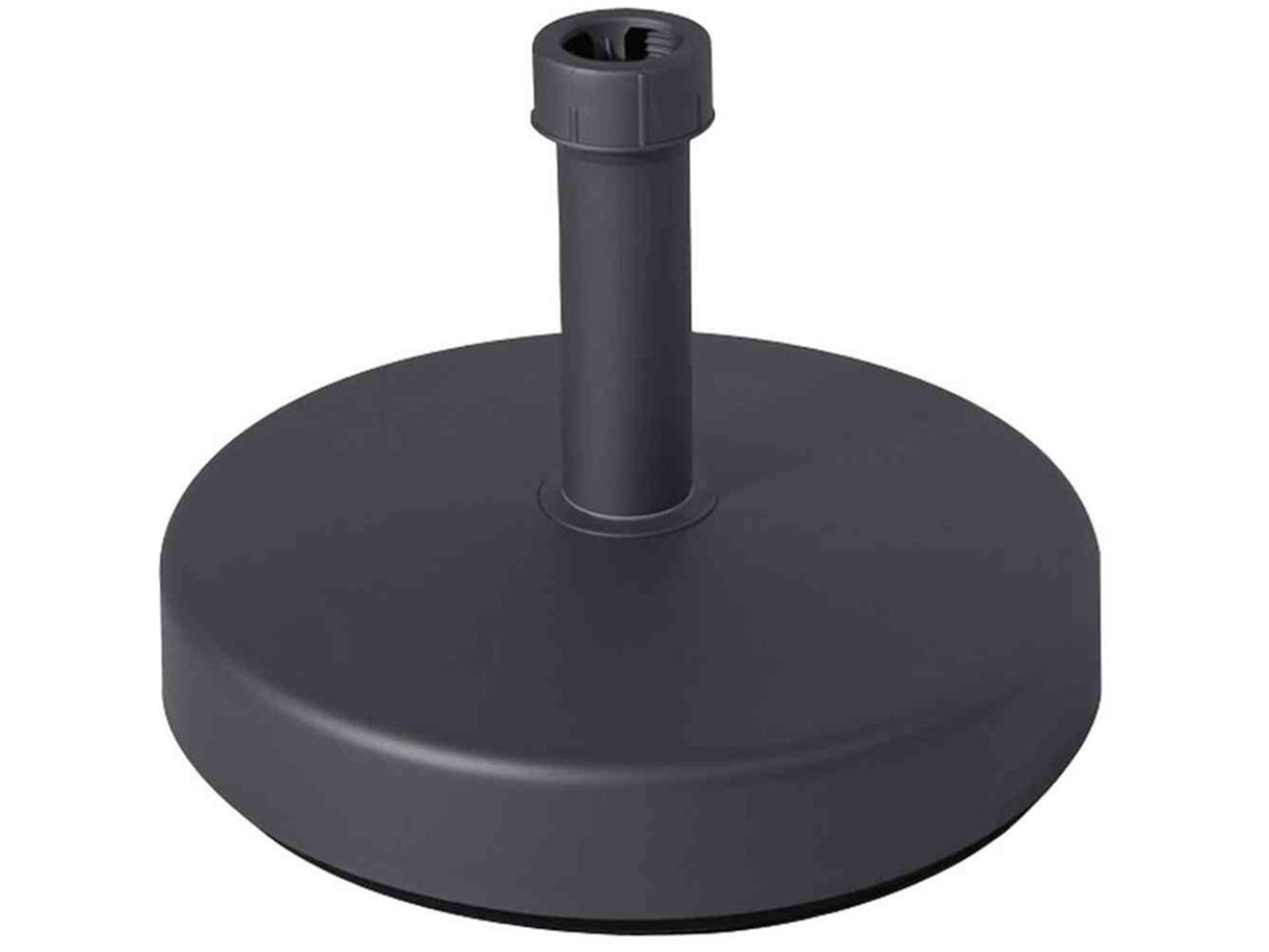 Pied de parasol 25kg rond rechargeable anthracite
