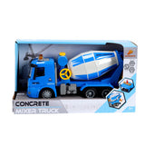 Camion malaxeur à béton avec lumière et son
