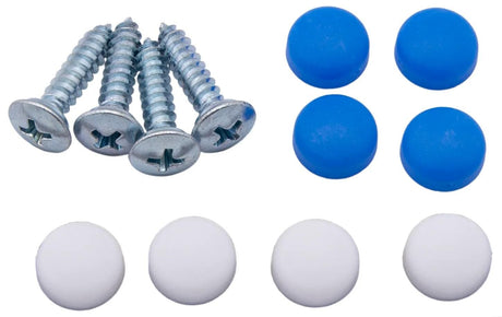 Assortiment de vis de plaque d'immatriculation Dresselhaus sb-mix numéro de plaque d'immatriculation sb-m 5,6x19 capuchon (bleu+blanc)