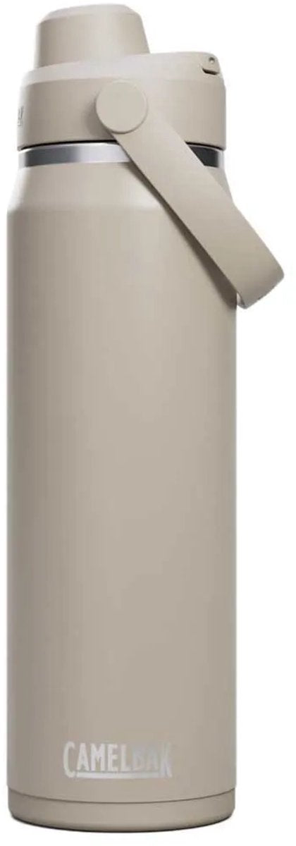 Gourde Camelbak Thrive Chug - 750 ml - acier inoxydable - avec bouchon à vis - bouteille d'eau isolante - beige