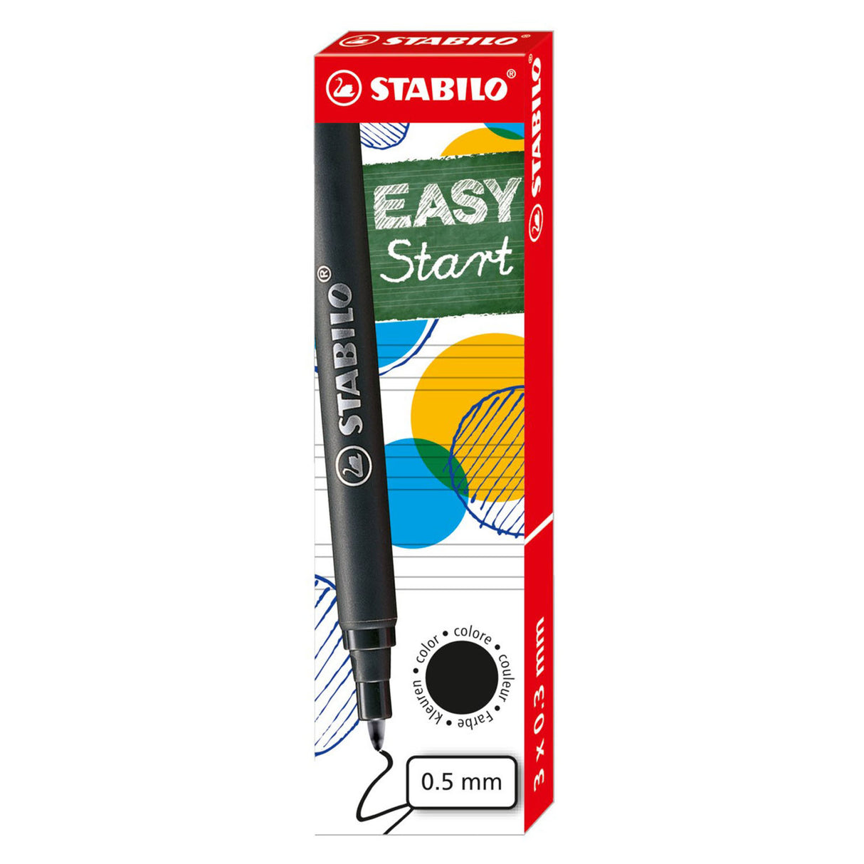 Stabilo Easyoriginal 3 Navullingen Medium - noir