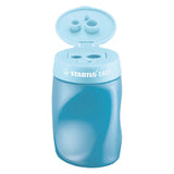 Stabilo Easysharpener - 3 en 1 crayon Sharper - Bleu à droite