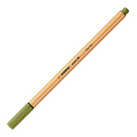 Stabilo point 88 - feutre fin - vert boue (88 37)