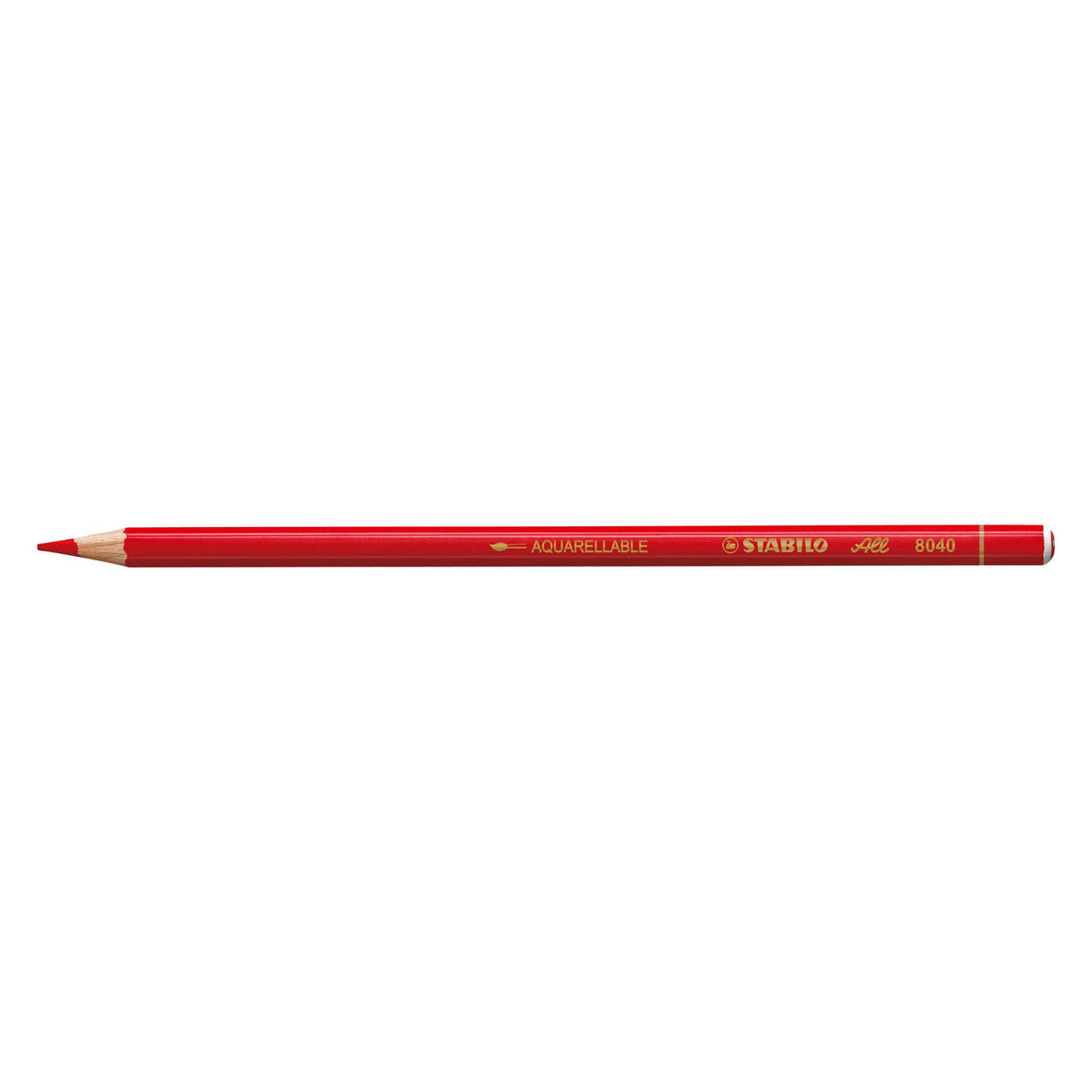 Crayon Stabilo tout verre - crayon de couleur et graphite - rouge