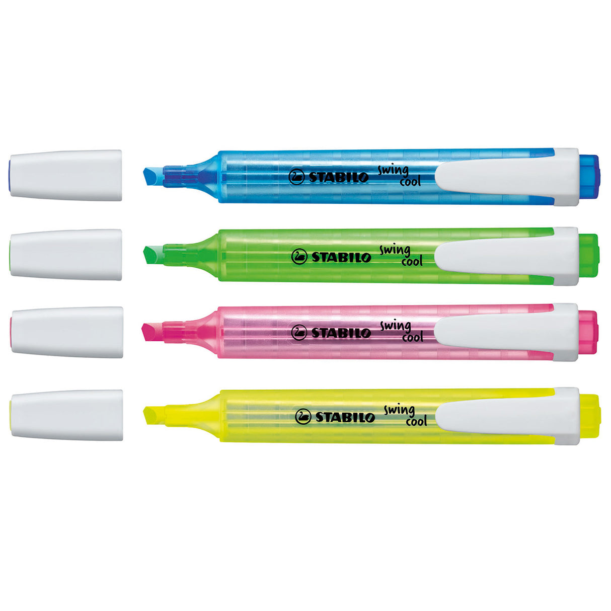 Stabilo swing cool - surligneur - lot de 4 pièces