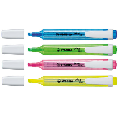 Stabilo swing cool - surligneur - lot de 4 pièces