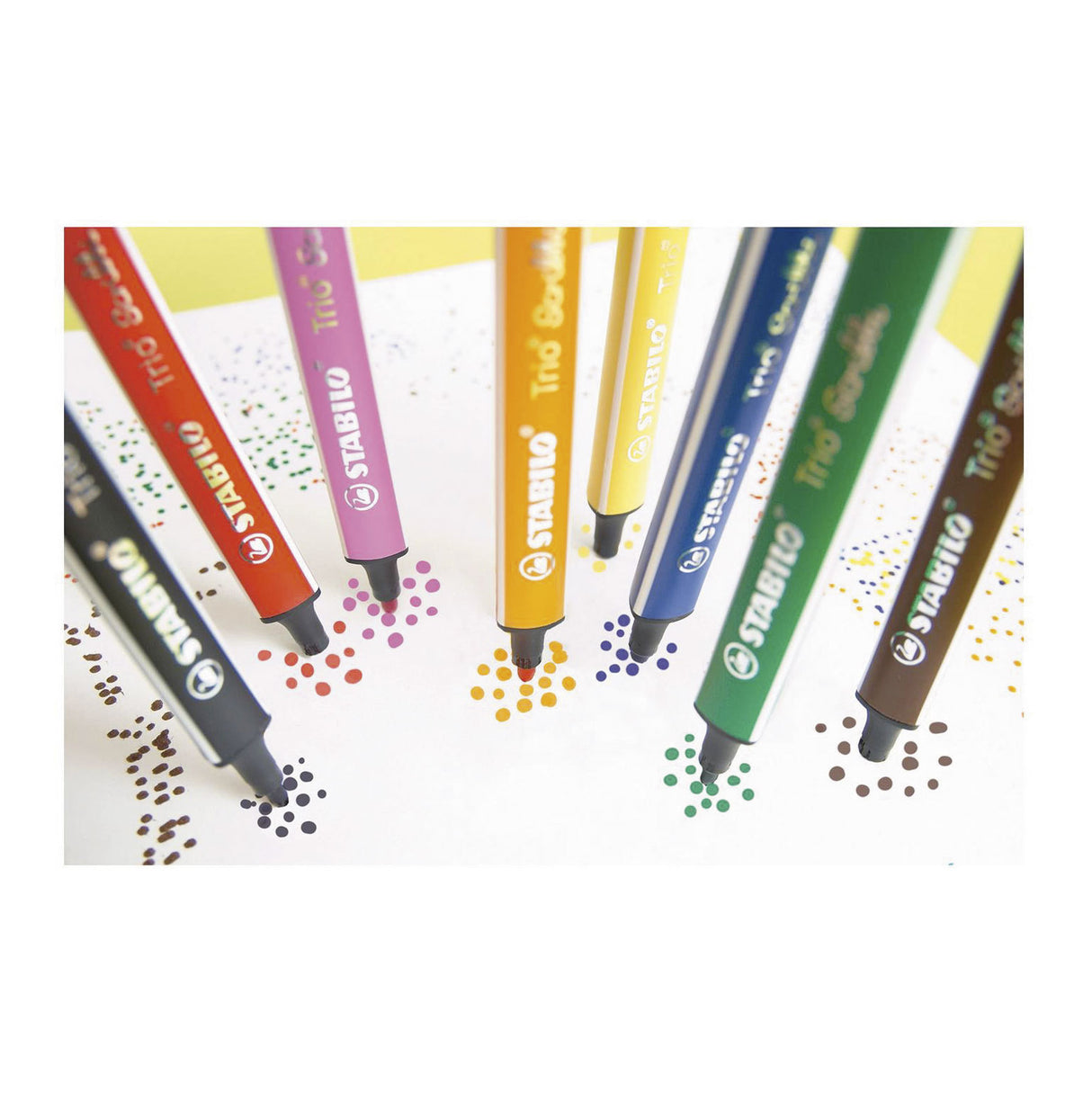 Stabilo trio scribbi étui à feutres 8 couleurs