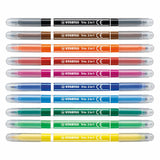 Stabilo trio 2 in 1 viltstift en fineliner in een set 10 stuks