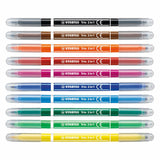 Stabilo Trio 2 en 1 - Felt -tip Pen et Fineliner dans A - Set 10 Pieces