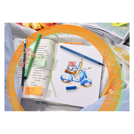 Stylo-feutre Stabilo stylo premium 68 1 mm différentes couleurs 6 pièces