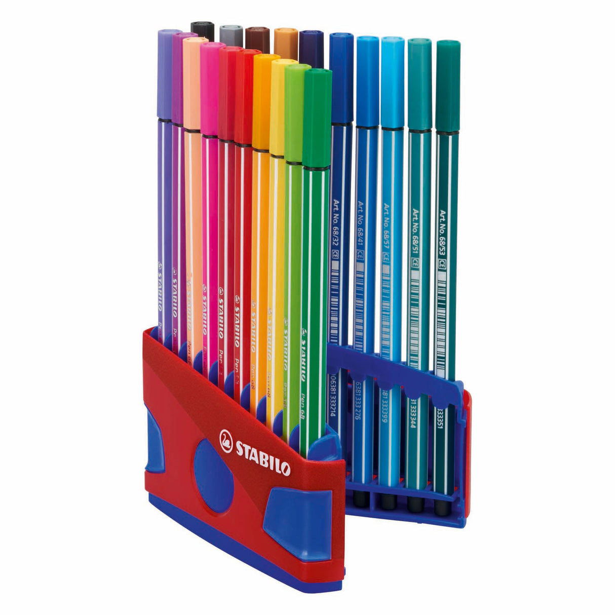Stabilo pen 68 - feutre - colorparade - lot de 20 pièces - rouge