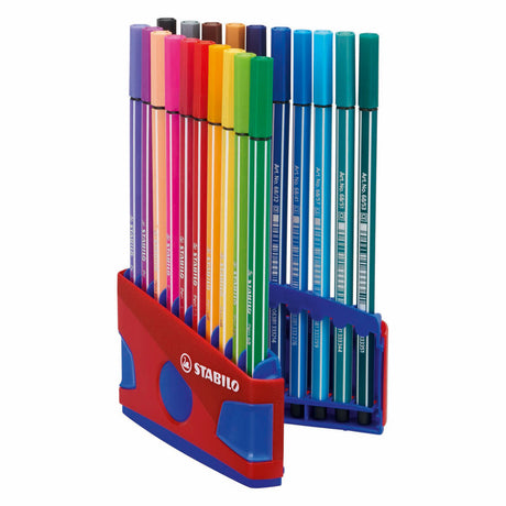 Stabilo pen 68 - feutre - colorparade - lot de 20 pièces - rouge