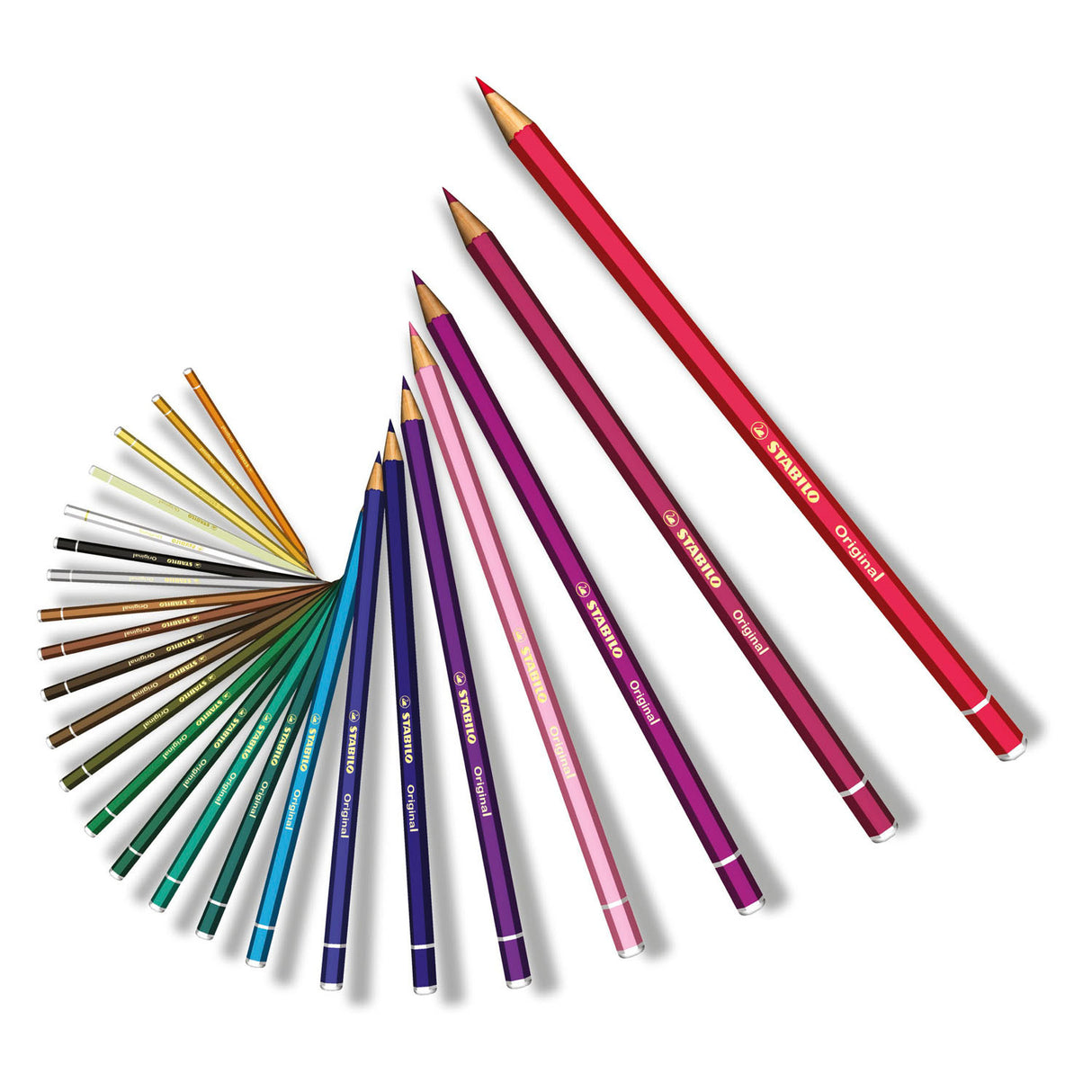 Stabilo Original - colored pencil - Half red -half blue (87 815)