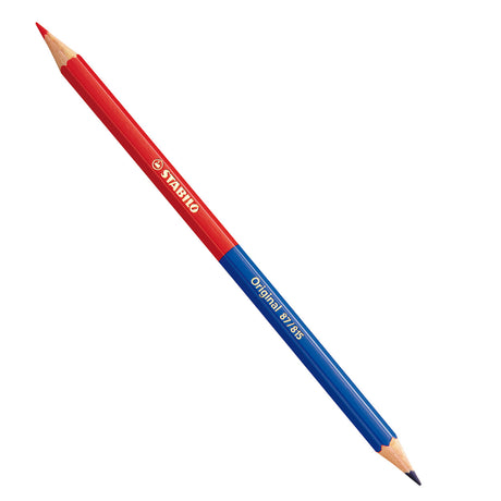 Stabilo original - crayon de couleur - moitié rouge-moitié bleu (87 815)