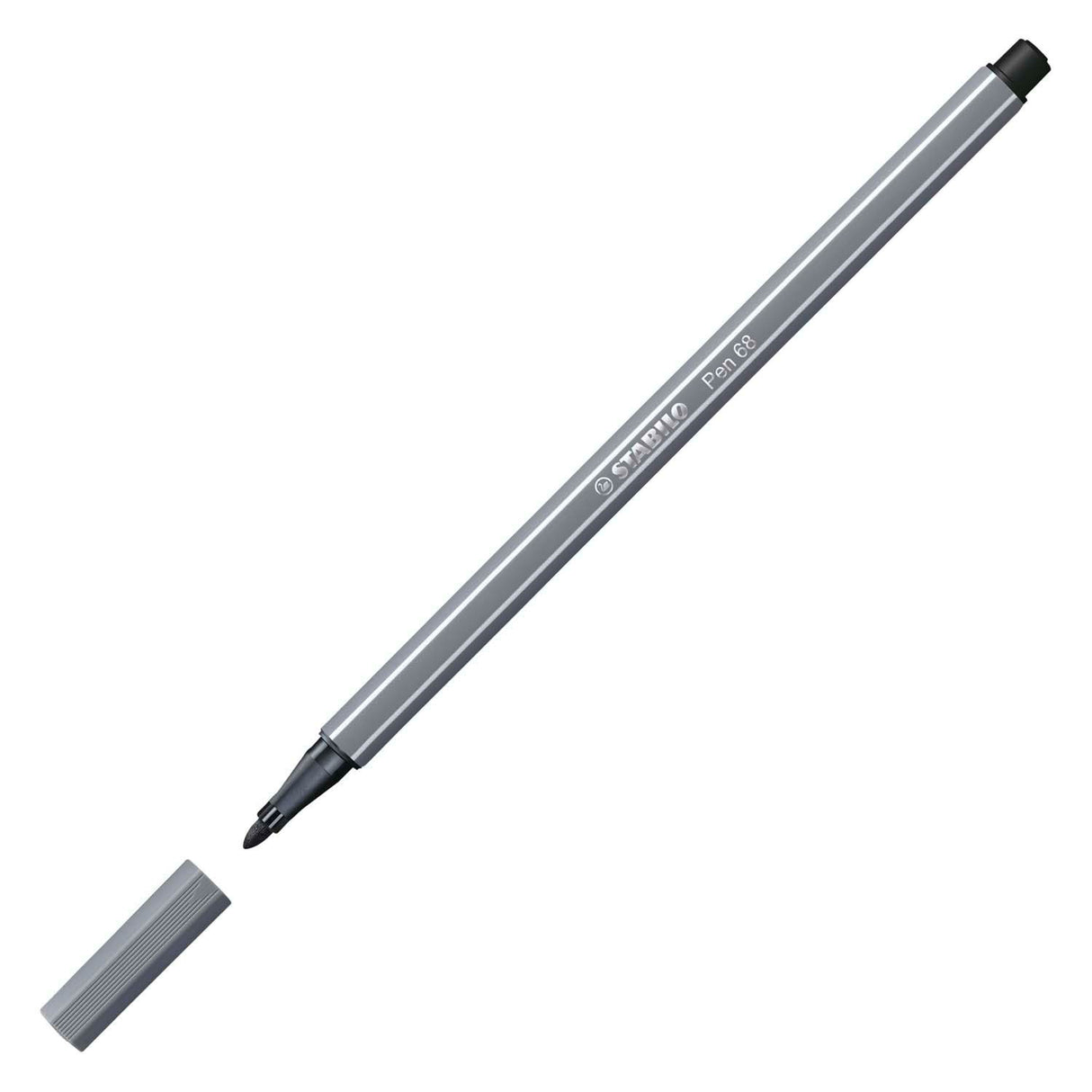 Stabilo Pen 68 - Felt -Tip Pen - Gris foncé (68 96)