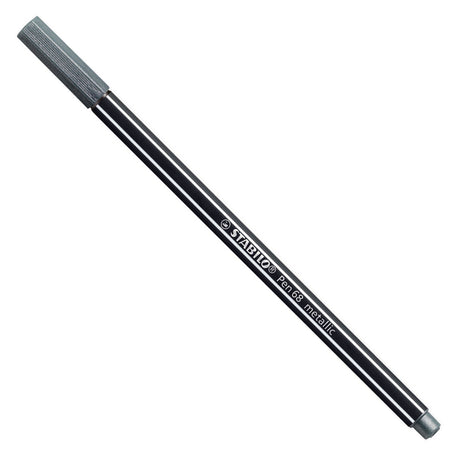 Stylo-feutre métallisé Stabilo pen 68 - argent (68 805)