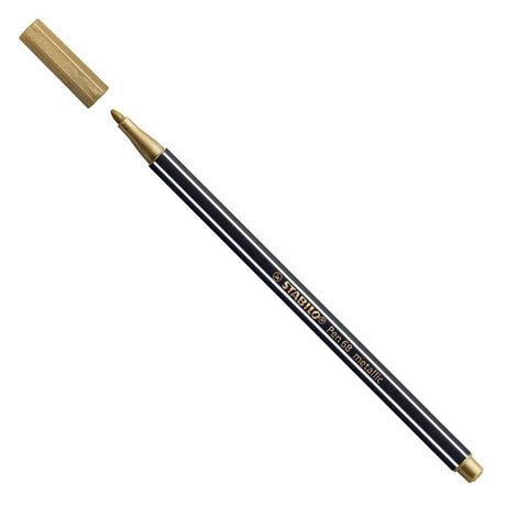 Stylo Stabilo 68 métallisé - feutre - or métallisé (68 810)