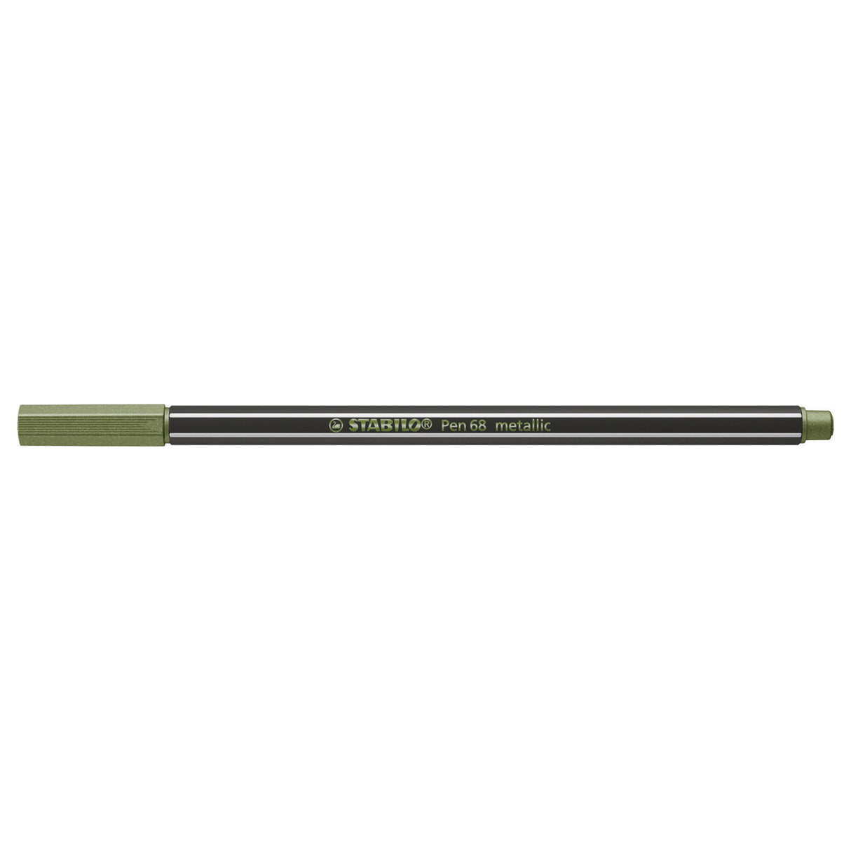 Stylo Stabilo 68 métallisé - feutre - vert clair (68 843)