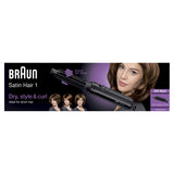 Braun as110 cabello satinado 1 cepillo rizado negro