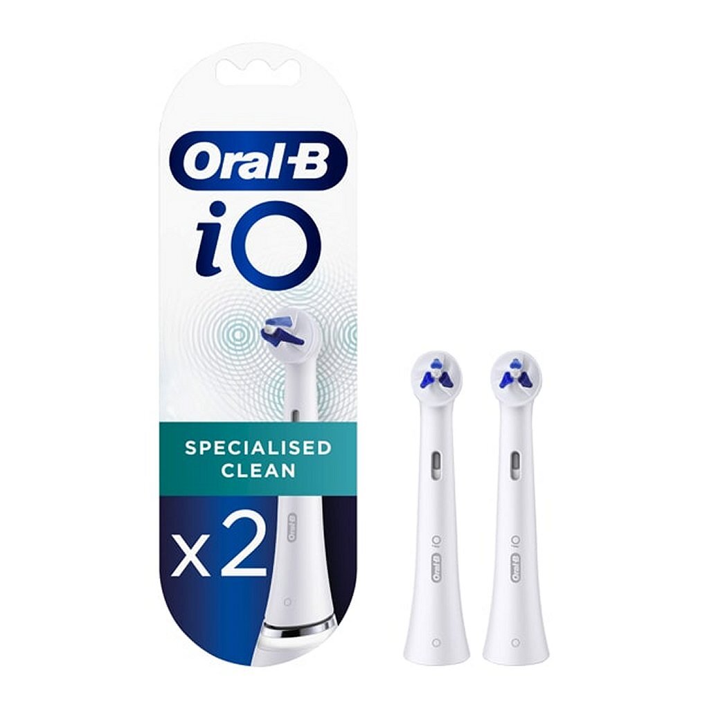 Oral-b embout de remplacement spécialisé propre 2 pièces blanc
