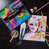 Stabilo 12 crayons de couleur aquacolor en boîte métal