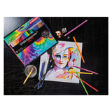 Stabilo aquacolor - crayons de couleur aquarelle premium - arty - étui métal 24 couleurs