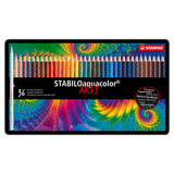 Stabilo Aquacocolor Metal Box, 36.6st.