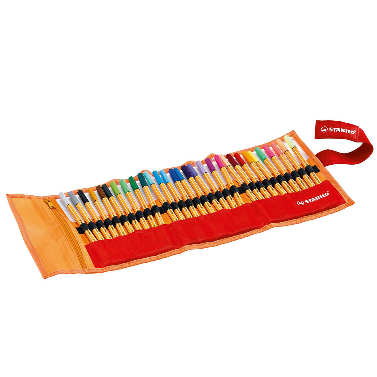 Stabilo point 88 - feutre fin 0,4 mm - jeu de rouleaux - coffret de 30 pièces - avec 25 couleurs standards + 5 couleurs néon