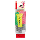 Stabilo néon - surligneur - lot de 4 pièces