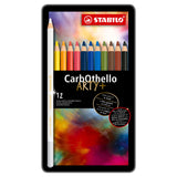 Stalo Carbothello Metal Box Colored Pencils, 12st.