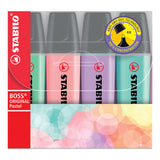 Stabilo boss original pastel - surligneur - lot de 4 pièces