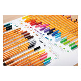 Stabilo point 88 - feutre fin 0,4 mm - boîtier en métal de 50 pièces - avec 47 couleurs différentes