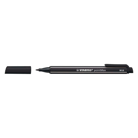 Stabilo pointmax - feutre fin à pointe dure - noir (488 46)