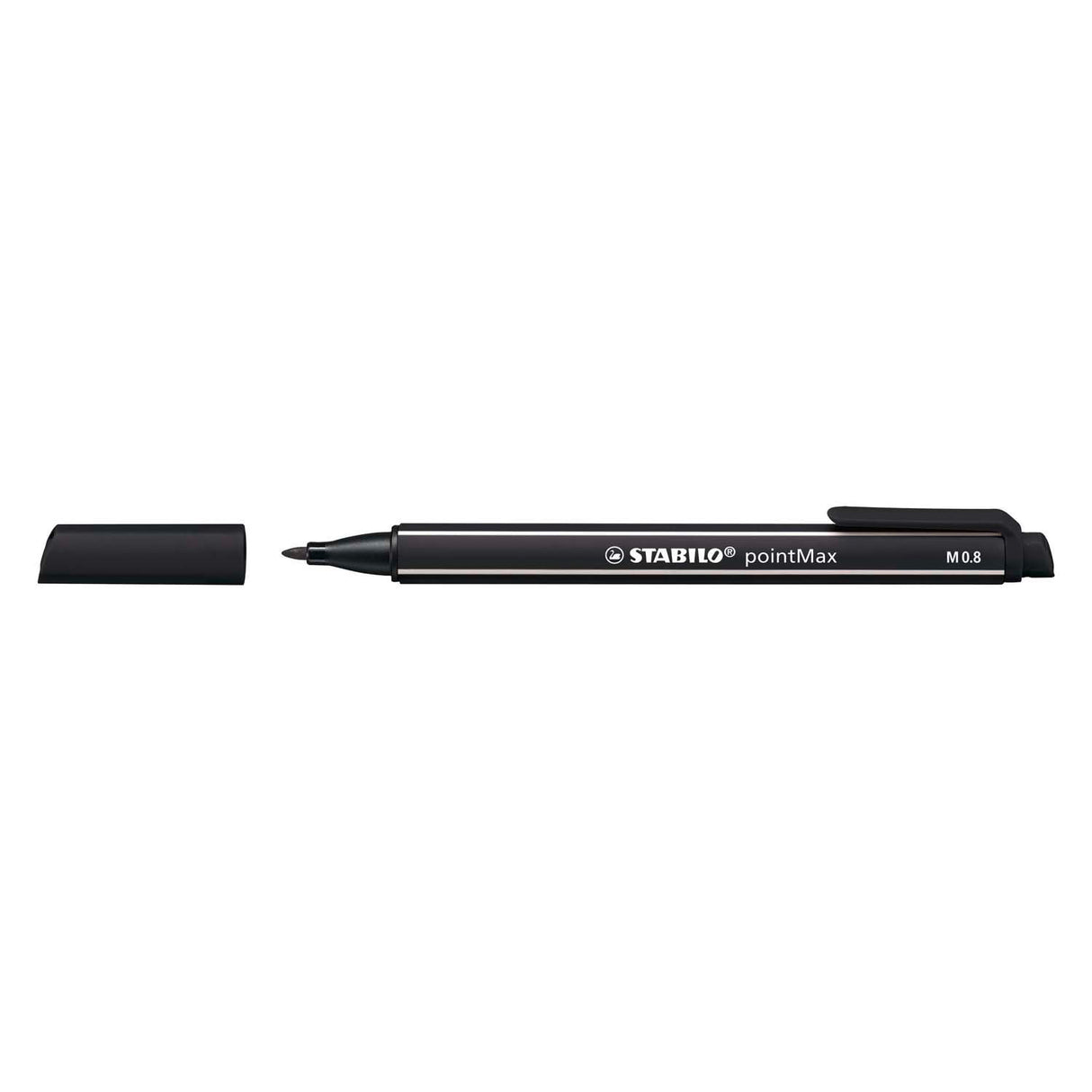 Stabilo pointmax - hardtip fineliner - zwart (488 46)