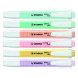 Stabilo swing cool pastel - surligneur - lot de 6 pièces