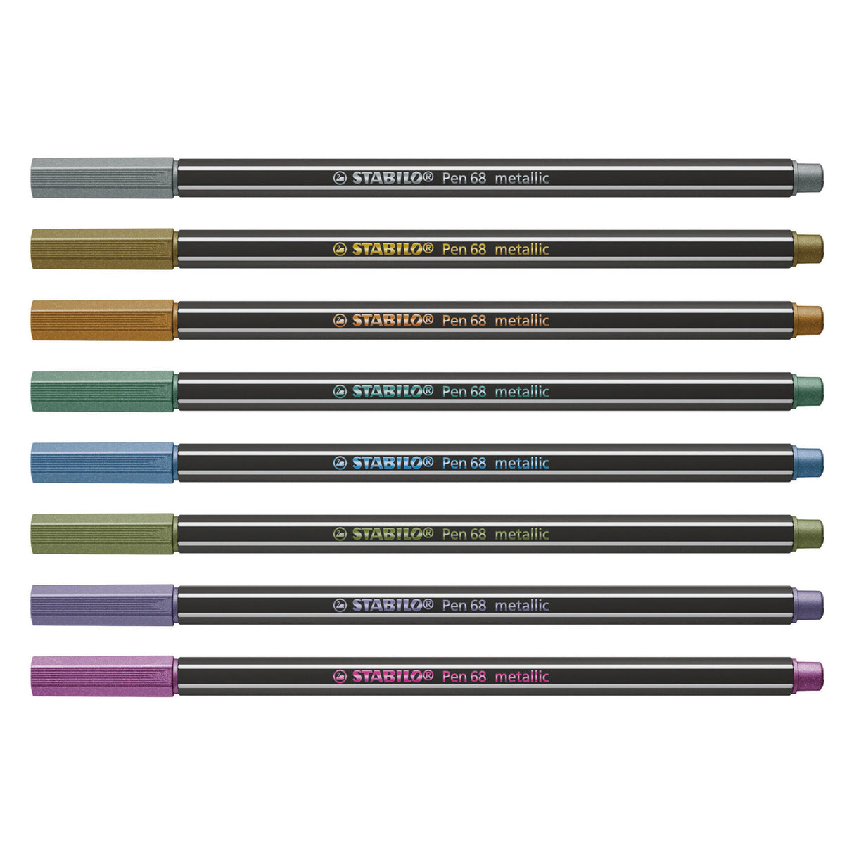 Stabilo Pen 68 Metallic Felt -Tip Pens, 8st.