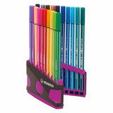 Feutre Stabilo 68 colorparade rose anthracite boîte de 20 pièces