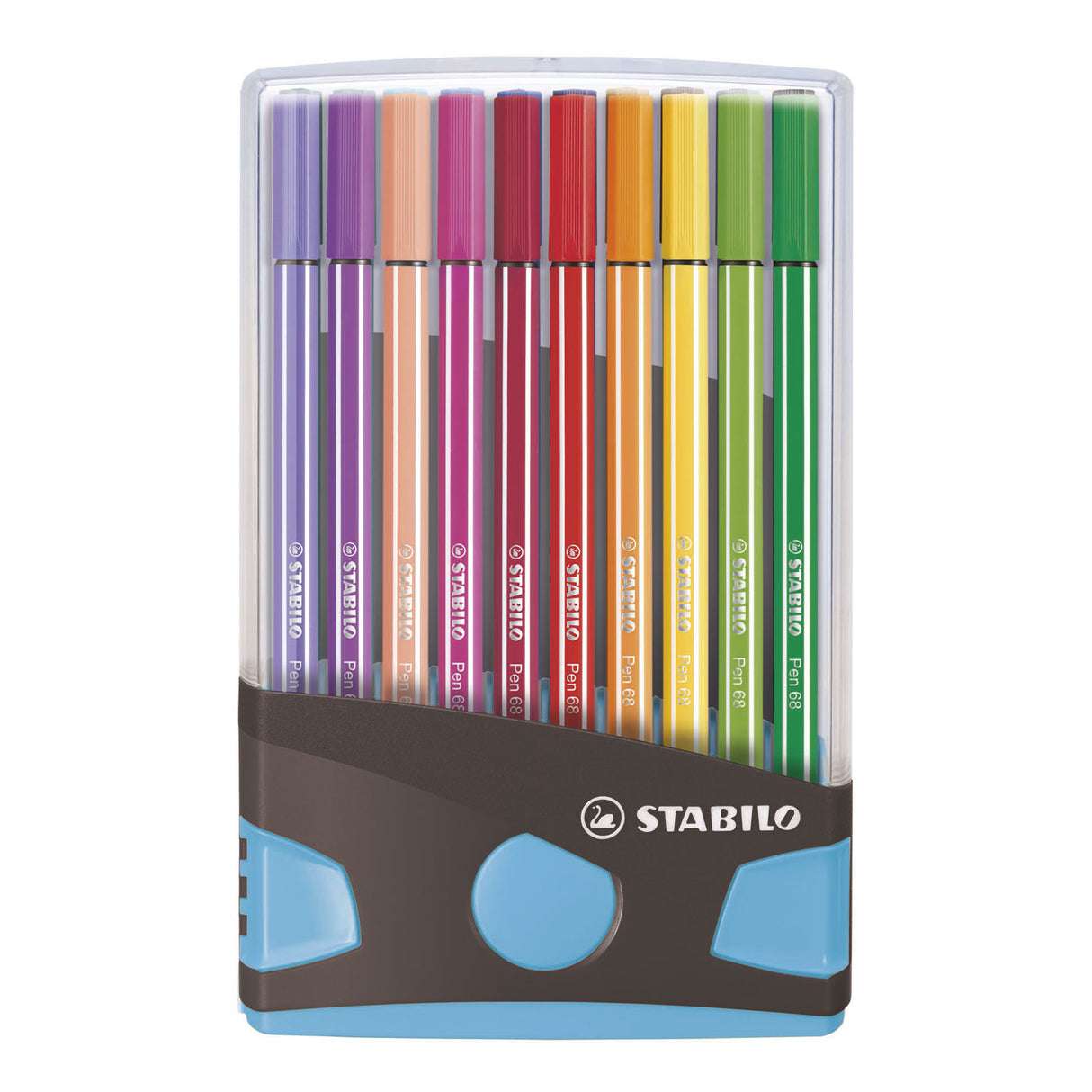 Stabilo Pen 68 Color défilé anthracite bleu clair, 20e.