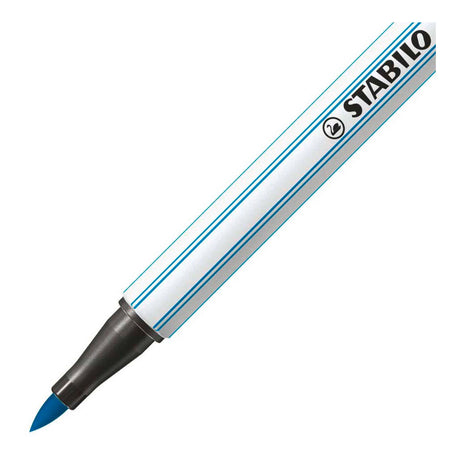Stabilo pen 68 pinceau - feutre - bleu clair (31)